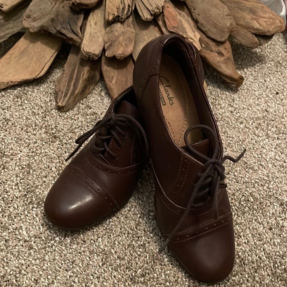 Leather Clarks Women's Brynn Marina Oxford